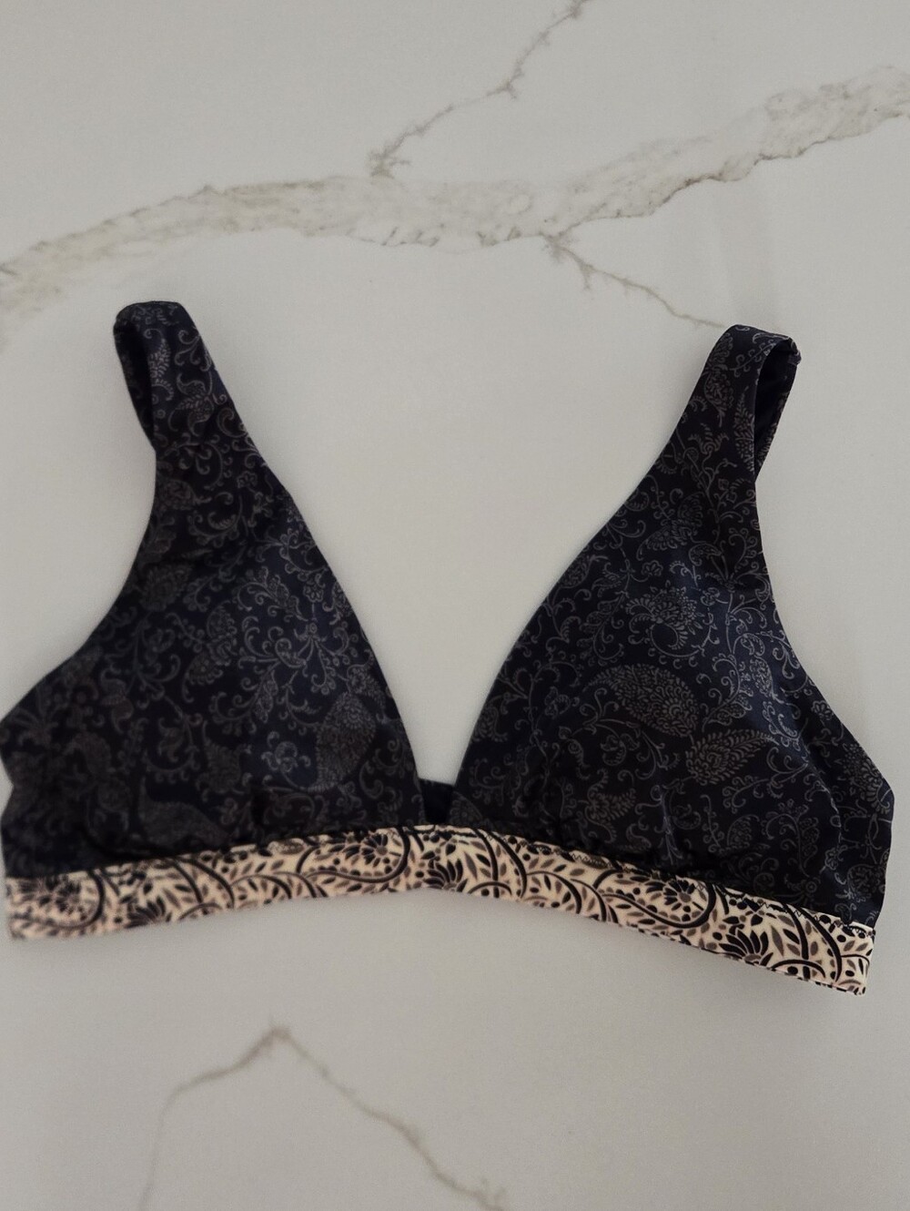 Athleta Patterned Bikini Top
